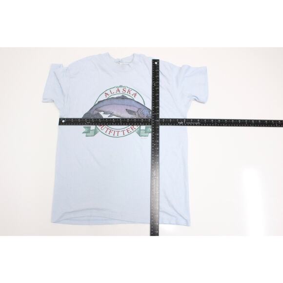 Vintage Alaska Outfitters Salmon T Shirt Large - Picture 5 of 7